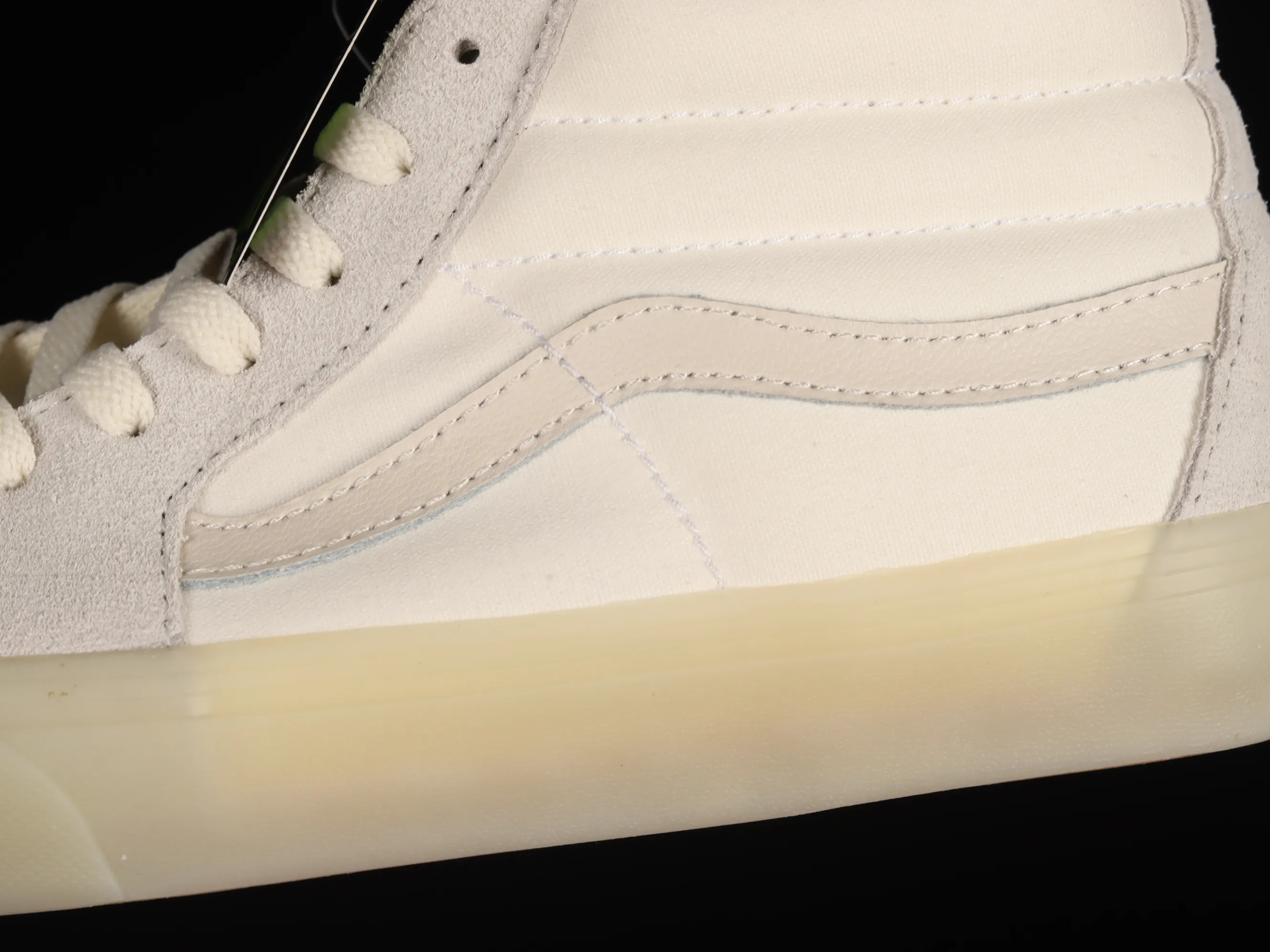 All categories Vans Vans series Vans Mid Vans China Vans Sk8-Mid official new cool transparent jelly glass glue pure white Chinese sneakers VN0A3WM3ABE